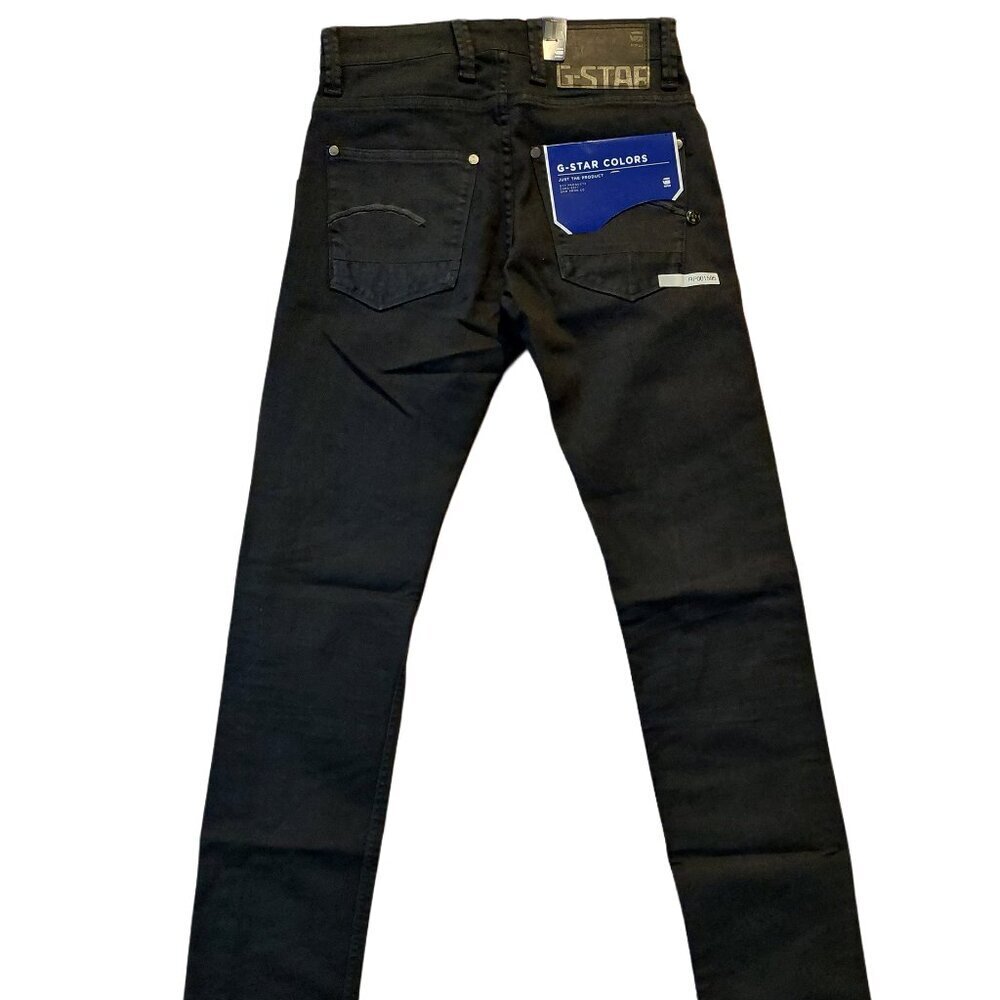 G-Star Raw Defend Super Slim Black Comfort Jewel Twill Jeans Sz 26 x 34 NWT - Picture 8 of 12